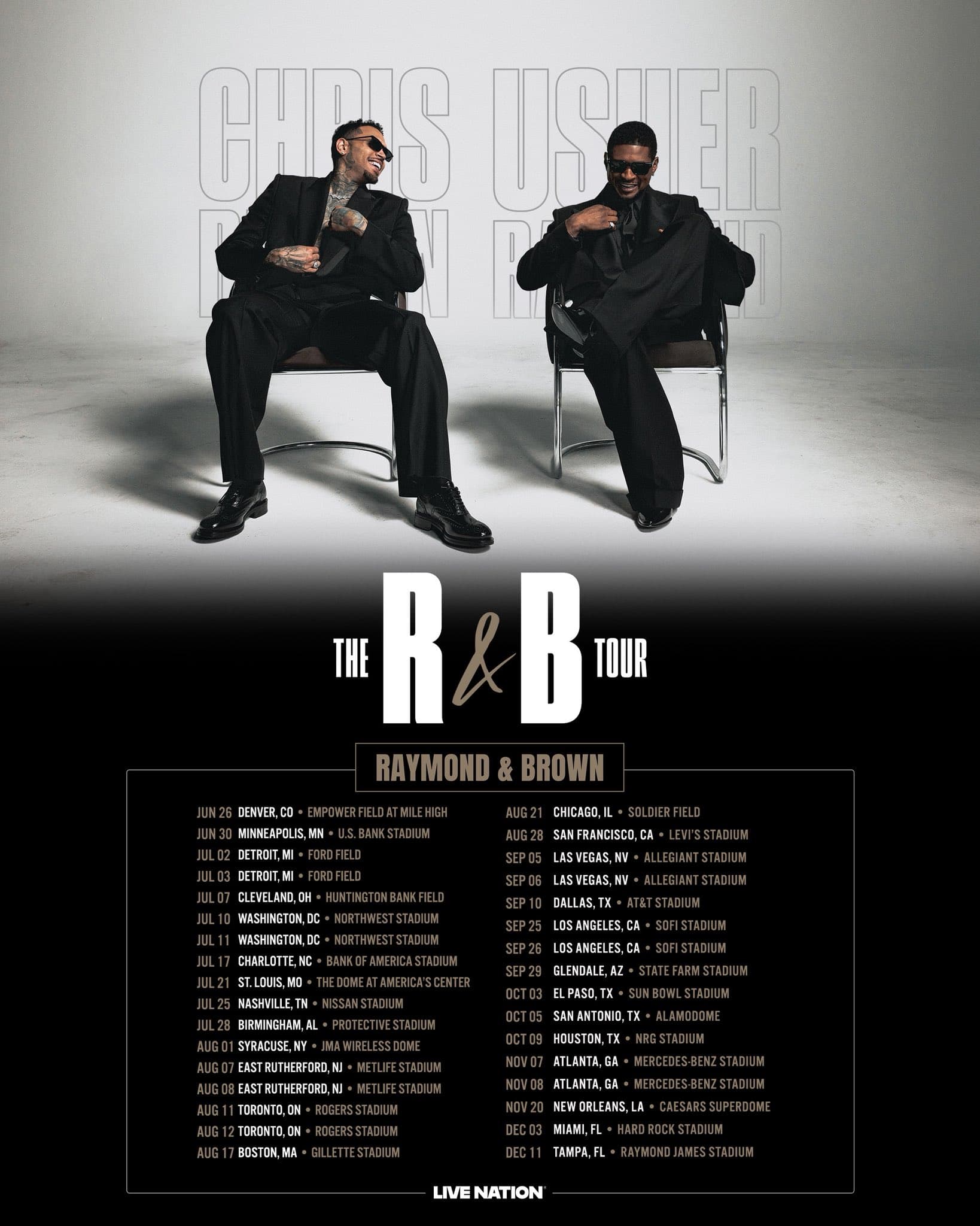 Cover image for: The R&B Kings Unite: The R&B Tour by Chris Brown & Usher